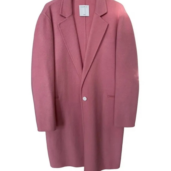Sandro Jackets & Blazers - Pink Long Coat
